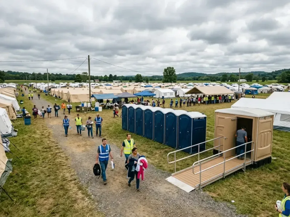 disaster-relief-camp-restrooms-010 — frequently asked questions, Dumpster & Portable Bathrooms Rental in Holly Hills, CO